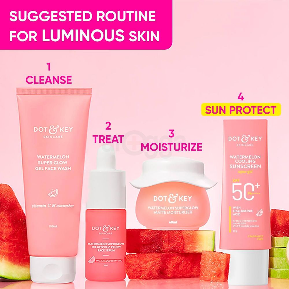 Dot & Key Watermelon Cooling Sunscreen SPF 50+ PA++++ with Hyaluronic Acid 80g  