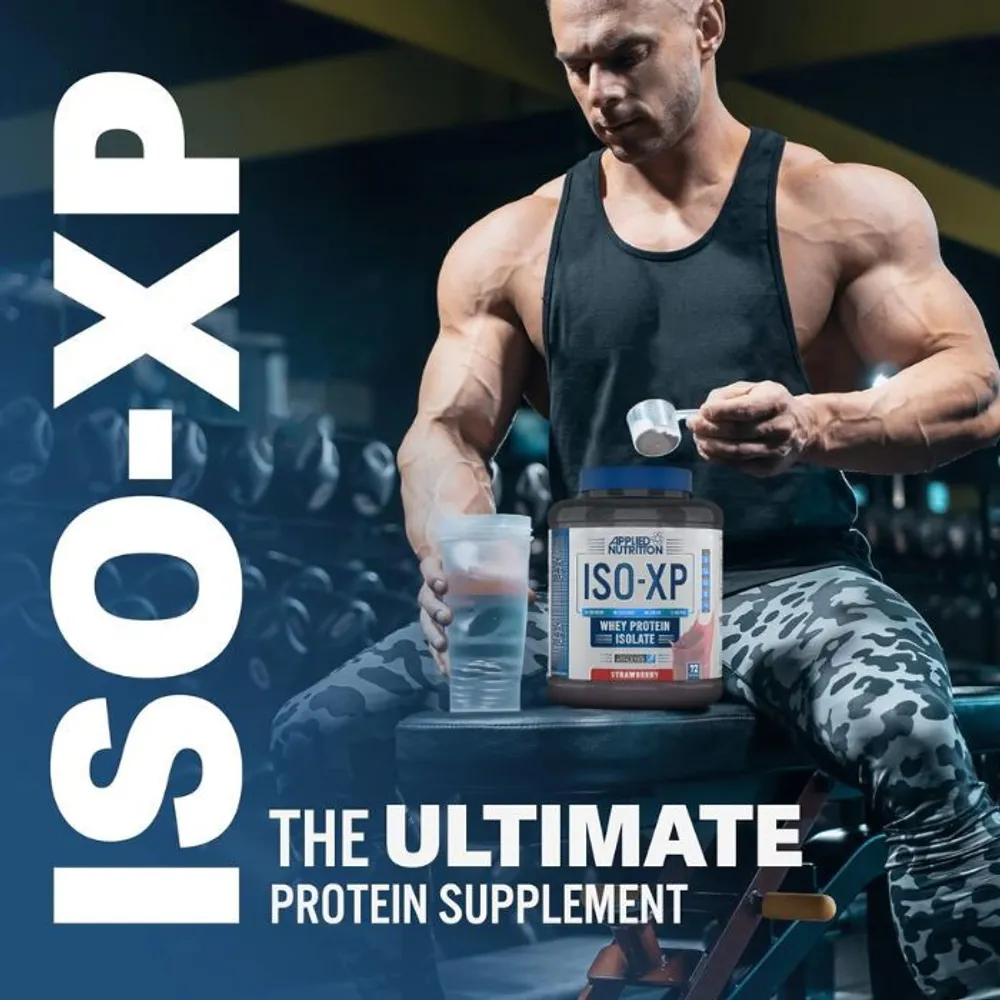 Applied Nutrition ISO XP Whey Isolate - Pure Whey Protein Isolate Powder ISO-XP, ISO Whey Premium with Glutamine and BCAAs (1.8kg - 72 Servings) (Chocolate Dessert, 1.8 KG)  