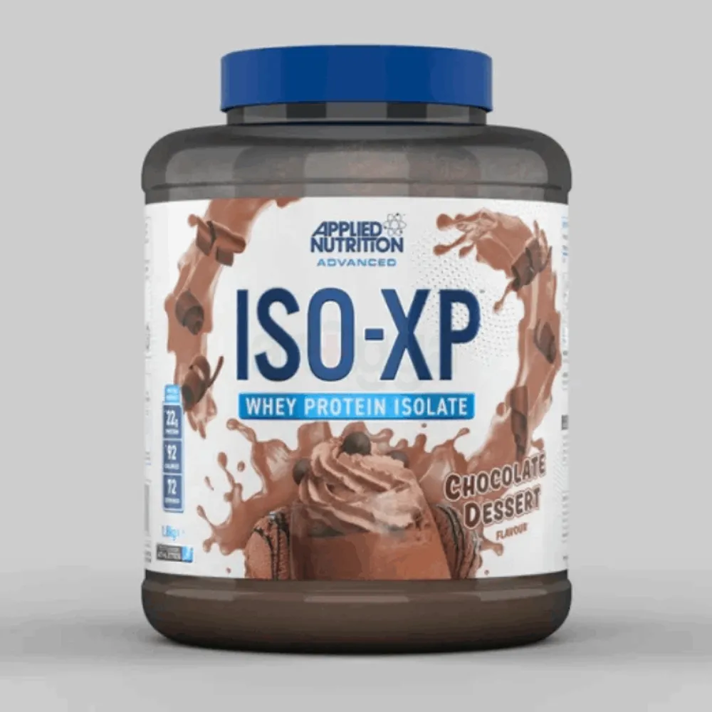 Applied Nutrition ISO XP Whey Isolate - Pure Whey Protein Isolate Powder ISO-XP, ISO Whey Premium with Glutamine and BCAAs (1.8kg - 72 Servings) (Chocolate Dessert, 1.8 KG)  