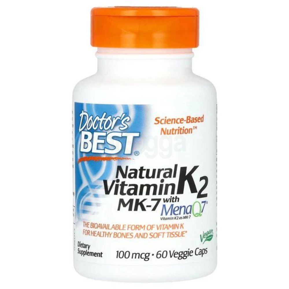 Doctor's Best Natural Vitamin K2 MK-7 with MenaQ7 100 mcg  