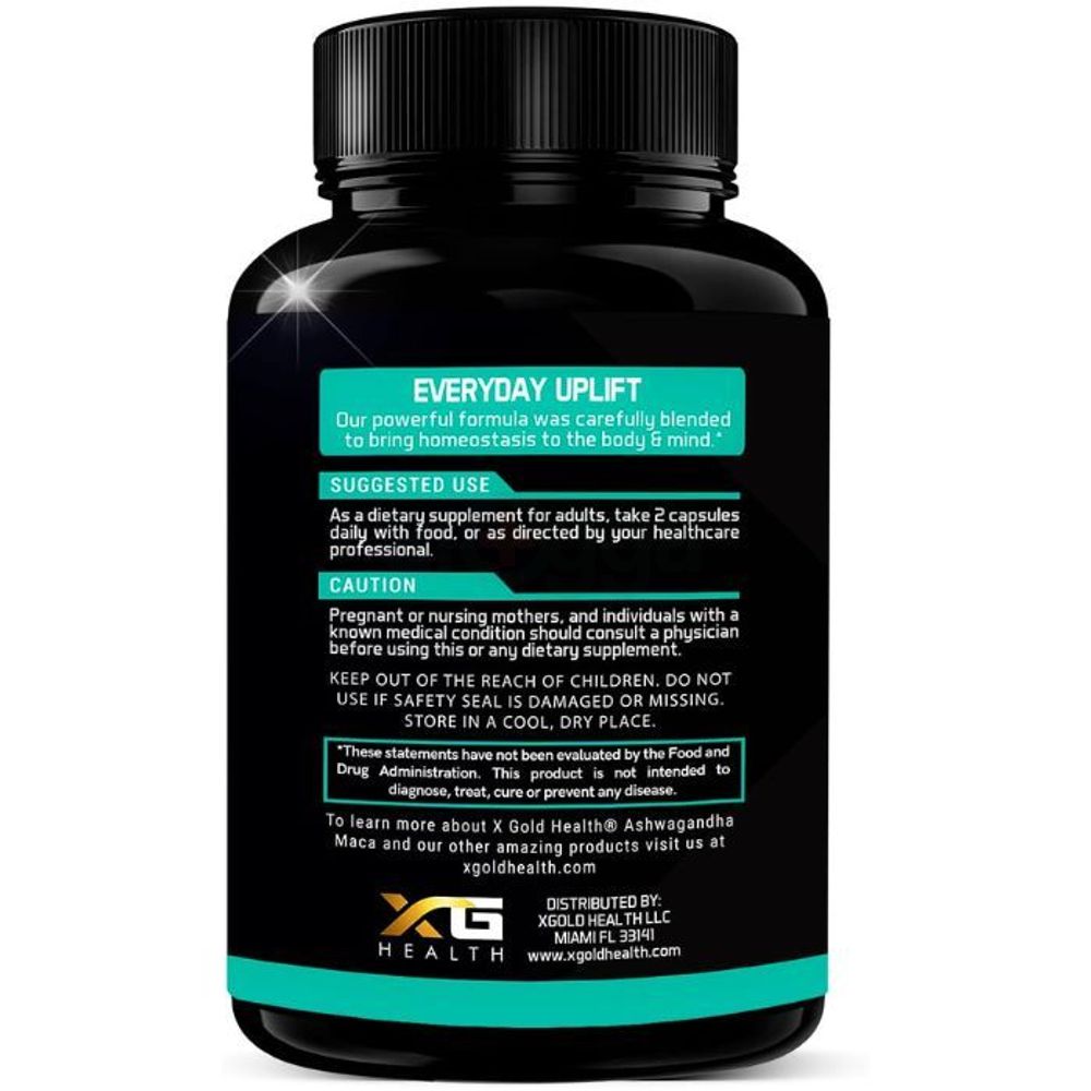 X Gold Strongest Health Maca Ashwagandha 120 Capsules  