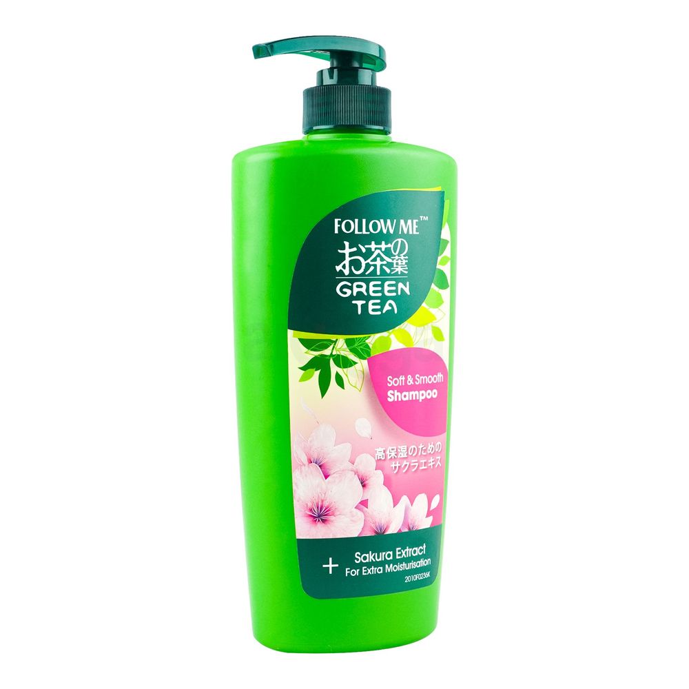 Follow Me Green Tea Soft & Smooth Shampoo with Sakura Extract  
