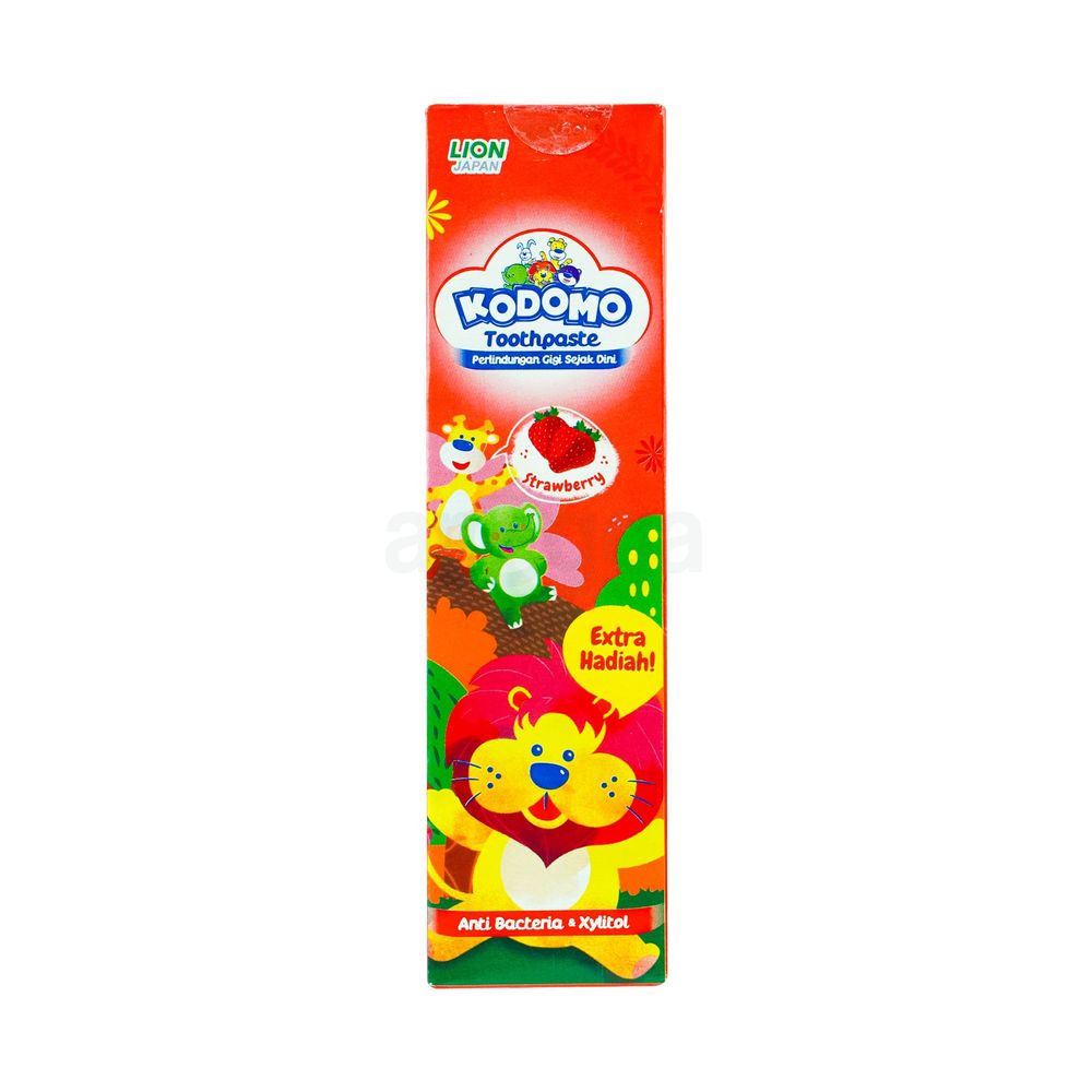 Kodomo Strawberry Flavour Anti Bacterial Early Dental Protection Toothpaste for Kids  