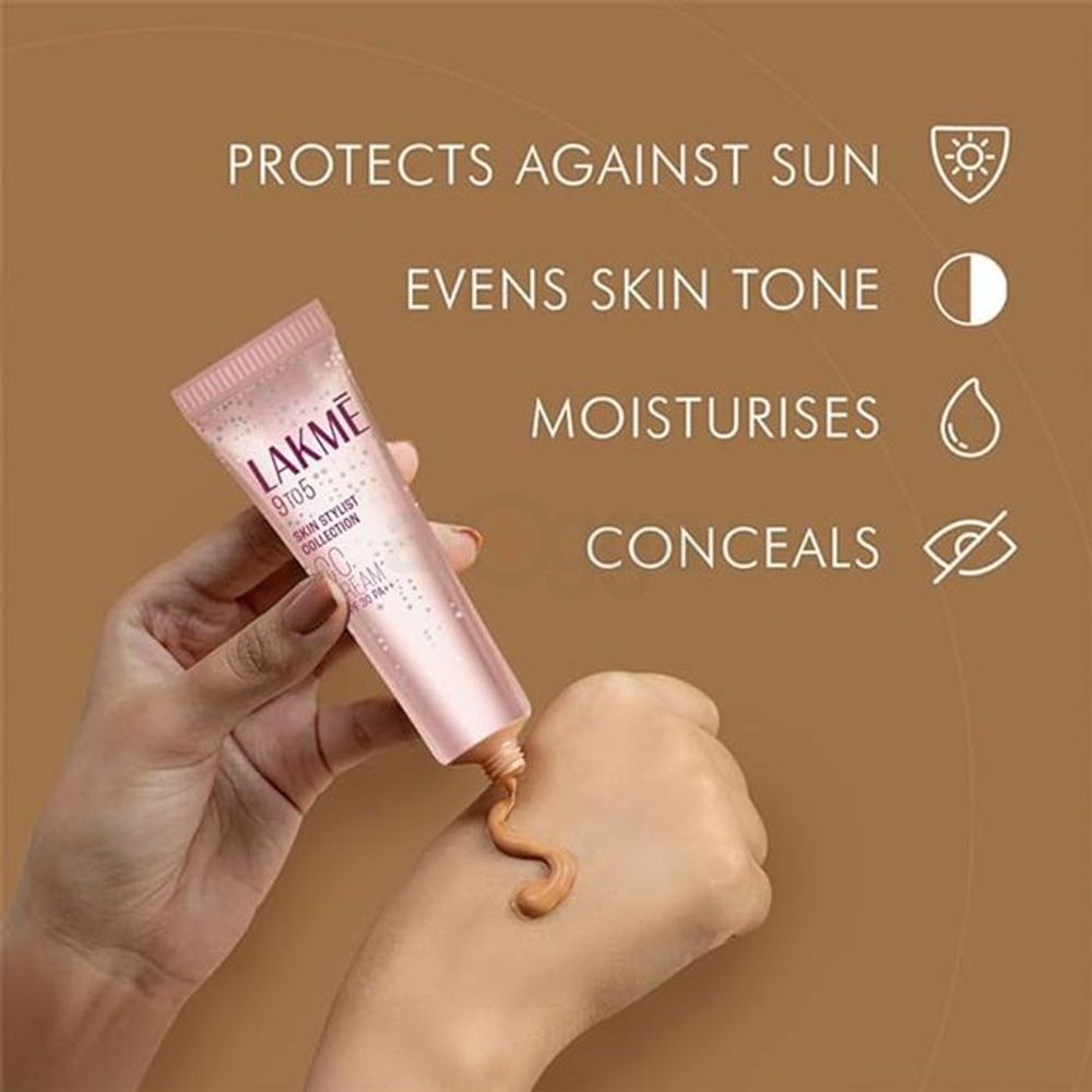 Lakme 9 To 5 Complexion Care Face CC Cream (Shade- 02 Honey)  