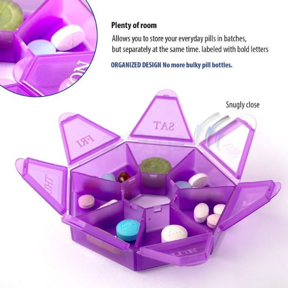 Mini Portable Pill Box 7days  