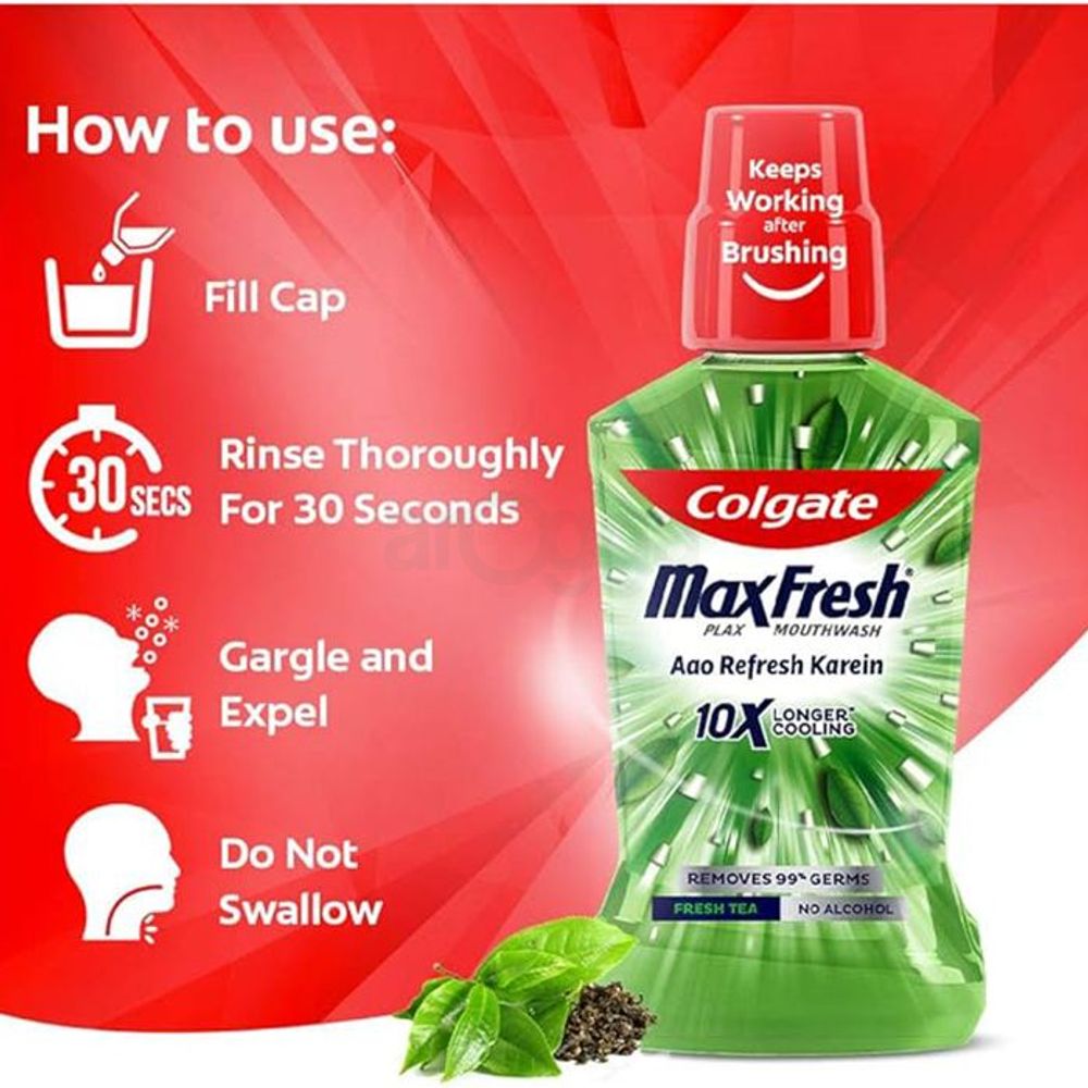 Colgate Max Fresh Tea Mouthwash 250ml  