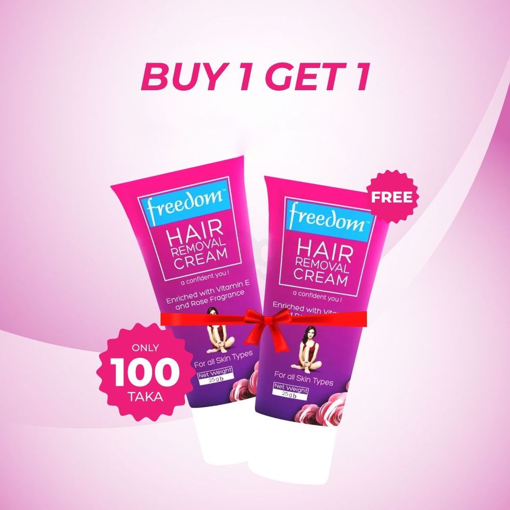 Freedom Hair Removal Cream 25ml (Buy 1 Get 1 Free)  