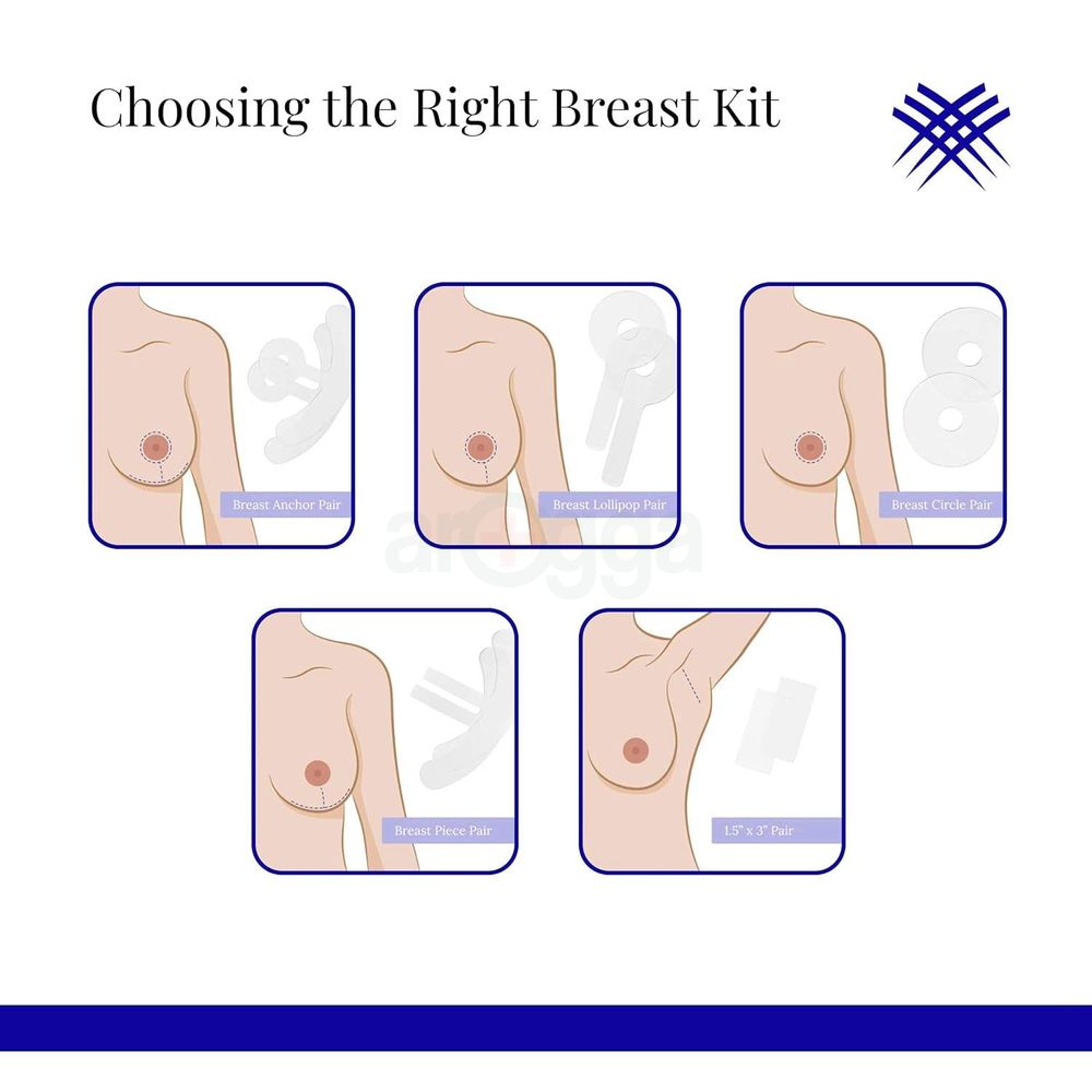 Rejuvaskin Scar Heal Kit Breast Anchor Pair  