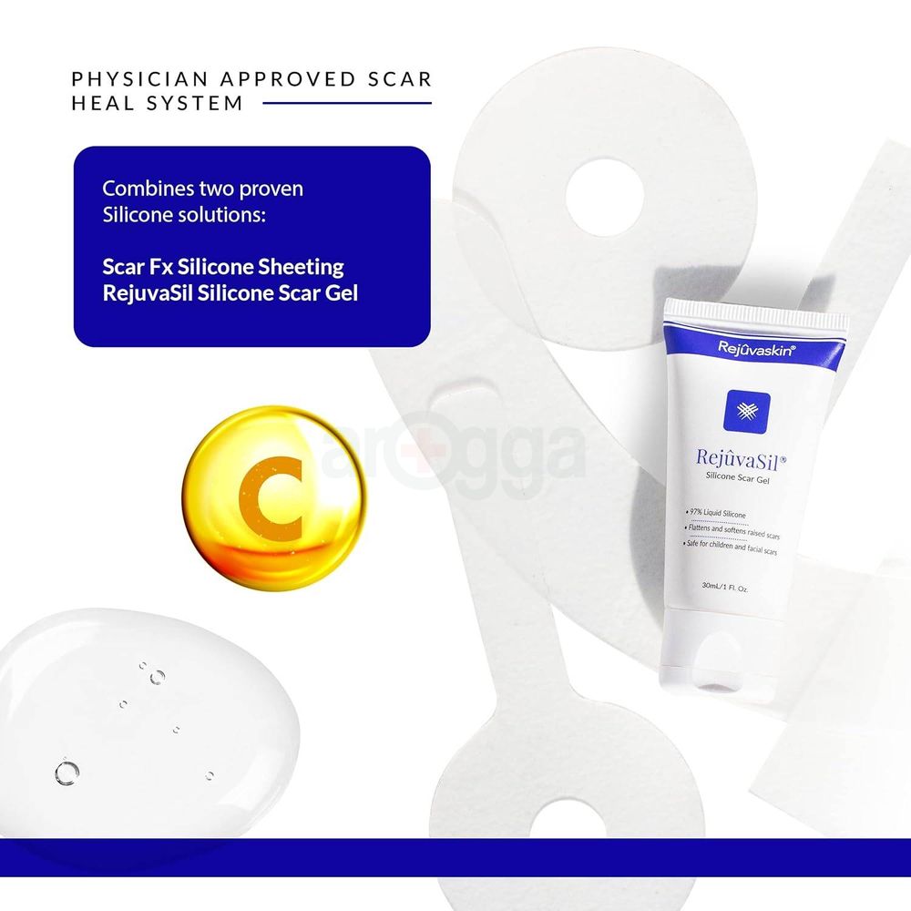 Rejuvaskin Scar Heal Kit Breast Anchor Pair  