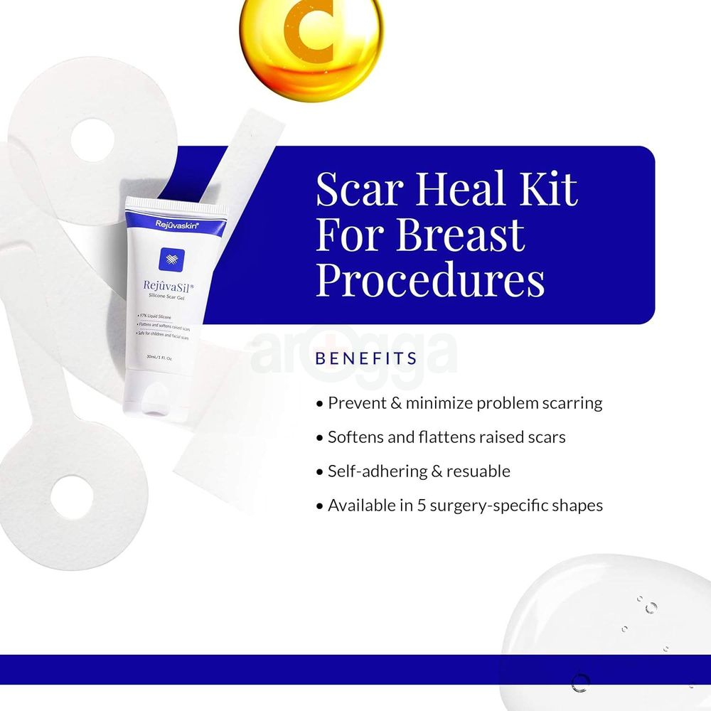 Rejuvaskin Scar Heal Kit Breast Anchor Pair  