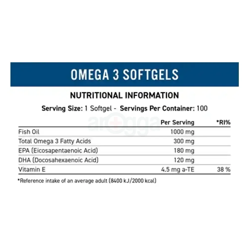 Applied Omega 3 Essential Fatty Acids 100 softgels  