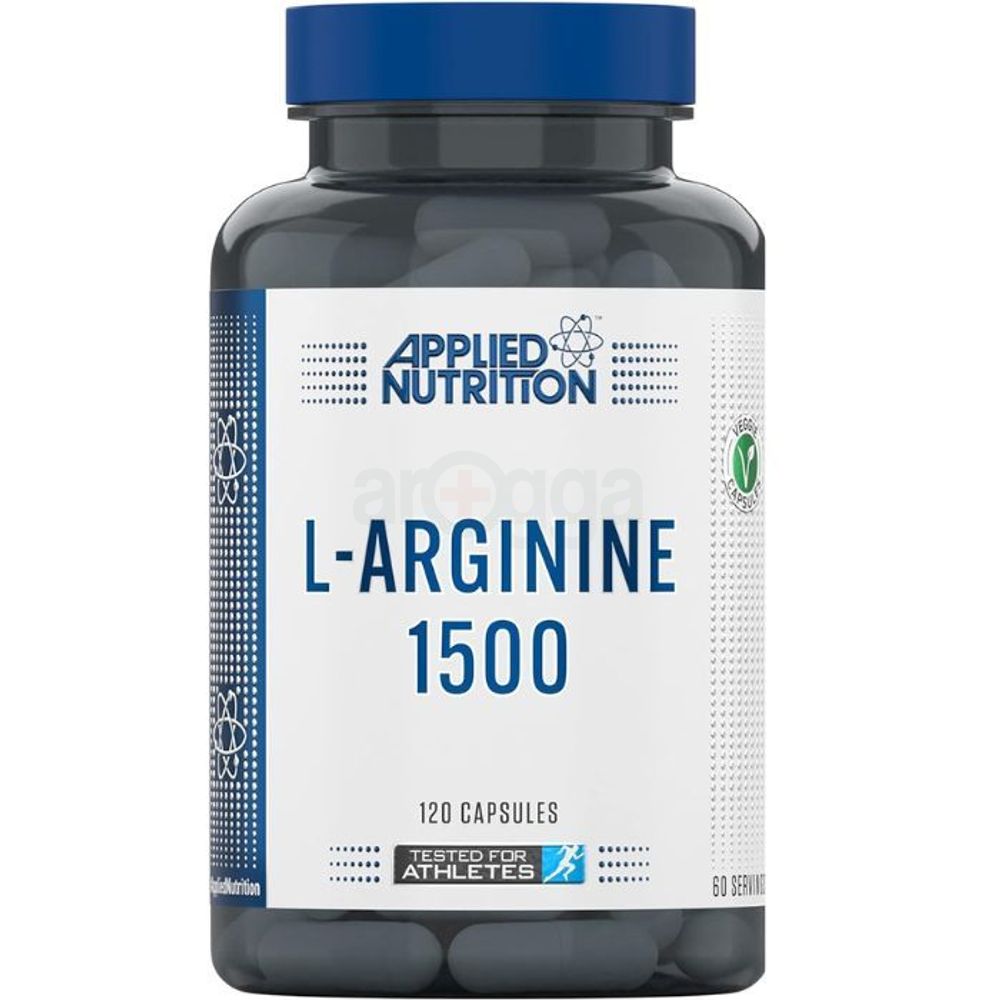 Applied Nutrition L-Arginine Capsules - 1500mg High Strength L Arginine Per Serving, Nitric Oxide Booster for Workout & Performance (60 Servings)  