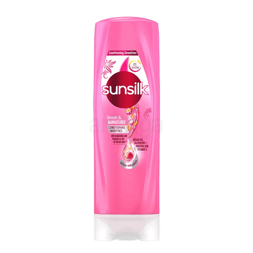 Sunsilk Smooth & Manageable Conditioner with Argan Oil, Raspberry + Protein and Vitamin C  