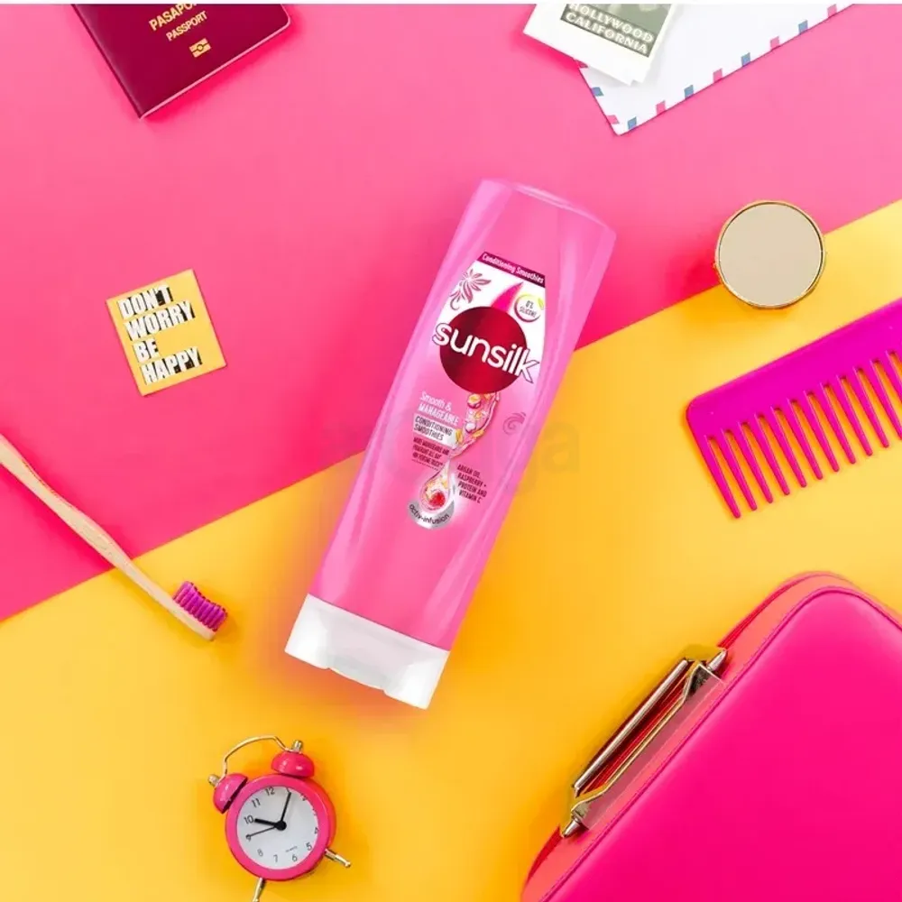 Sunsilk Smooth & Manageable Conditioner with Argan Oil, Raspberry + Protein and Vitamin C  