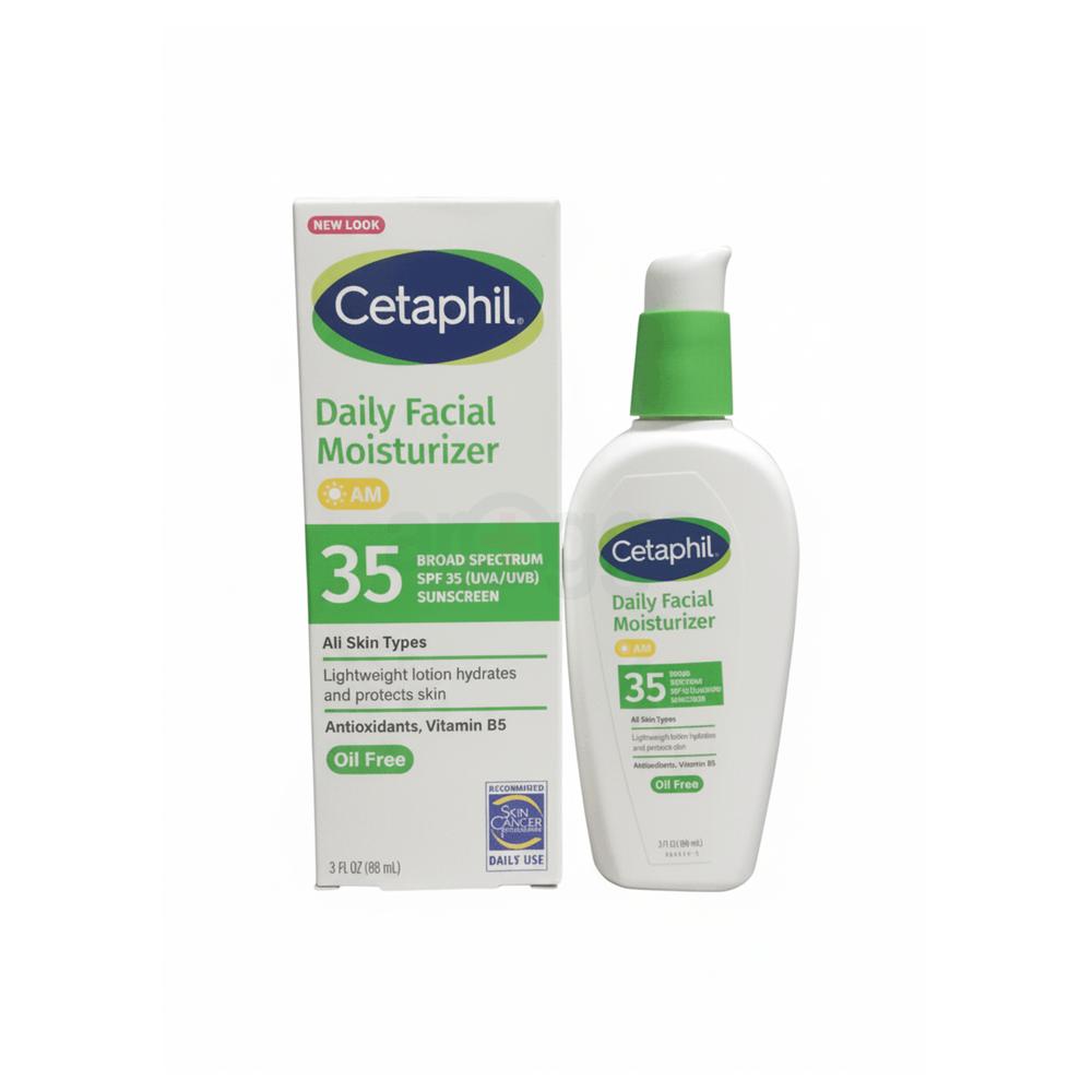 Cetaphil Daily Oil Free Facial Moisturizer with Sunscreen SPF 35 for Combination, Sensitive Skin  