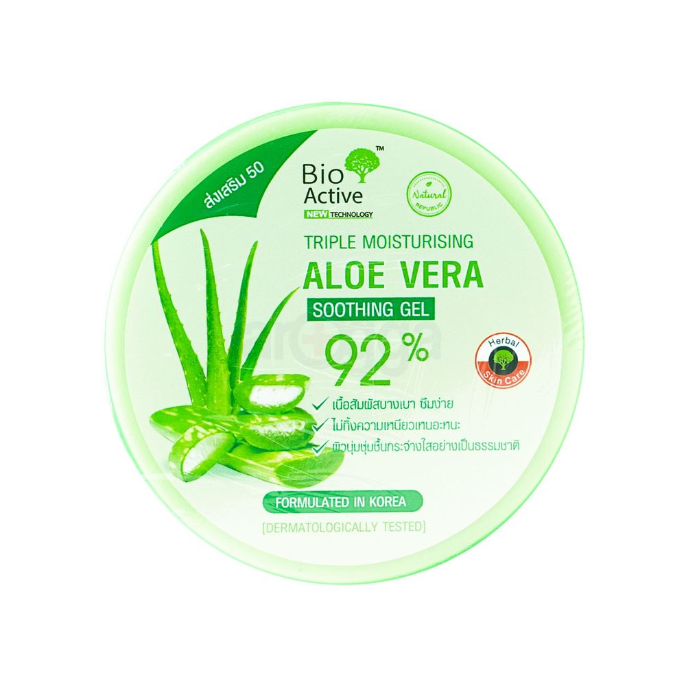 Bio Active Triple Moisturising 92% Aloe Vera Soothing Gel - Arogga ...