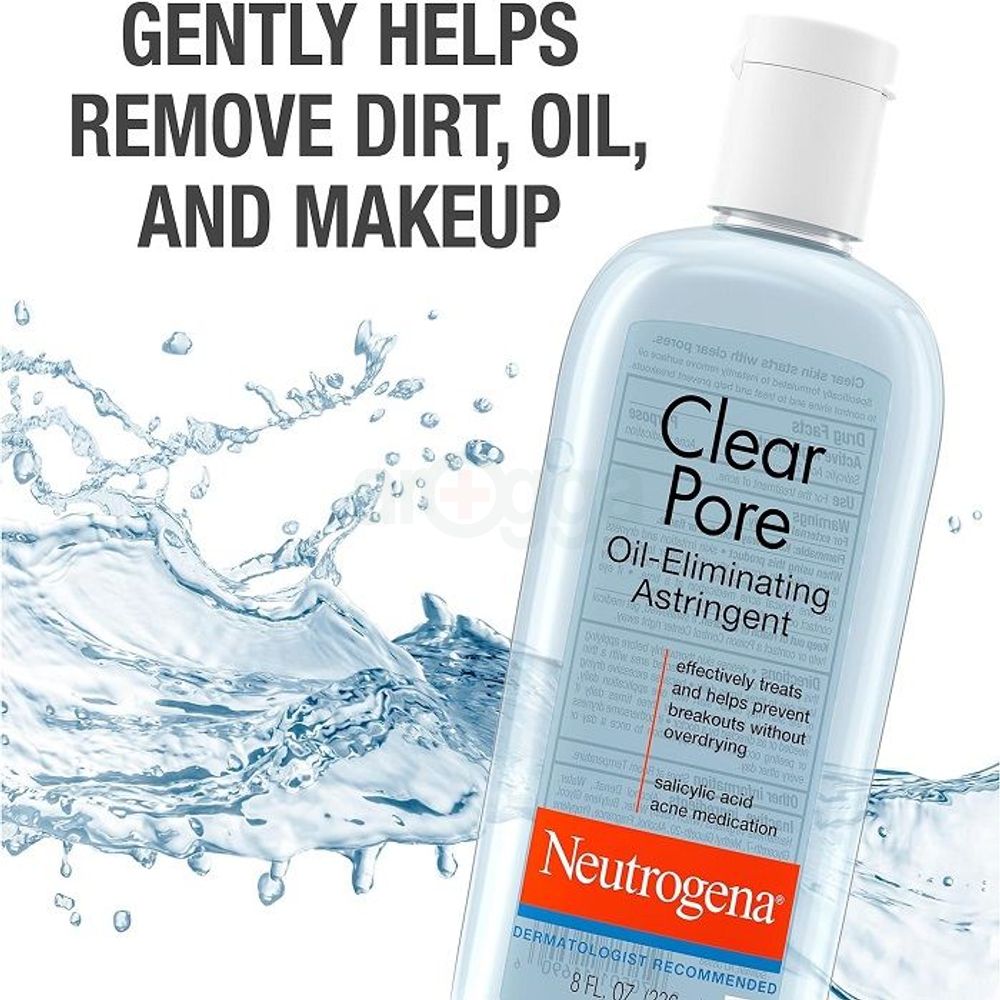 Neutrogena Clear Pore Oil-Eliminating  Astringent Cleanser with Salicylic Acid & Acne Medication  