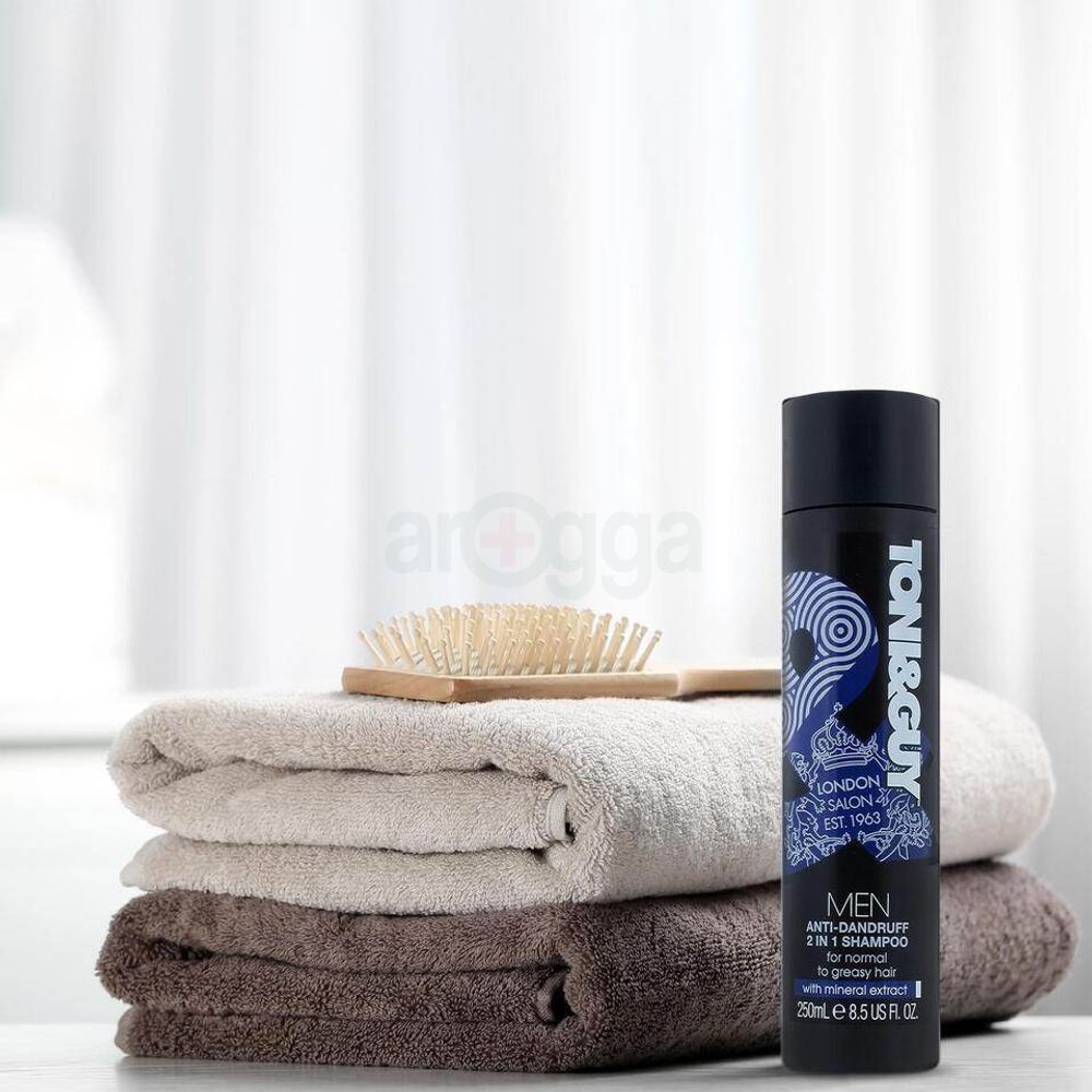 Toni & Guy 2 In 1 Anti-Dandruff Men Shampoo & Conditioner for Normal to Greasy Hair  
