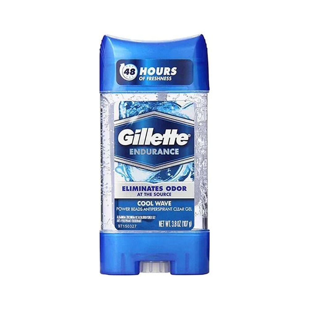 Gillette Endurance Cool Wave Power Beads Antiperspirant Deodorant Stick  