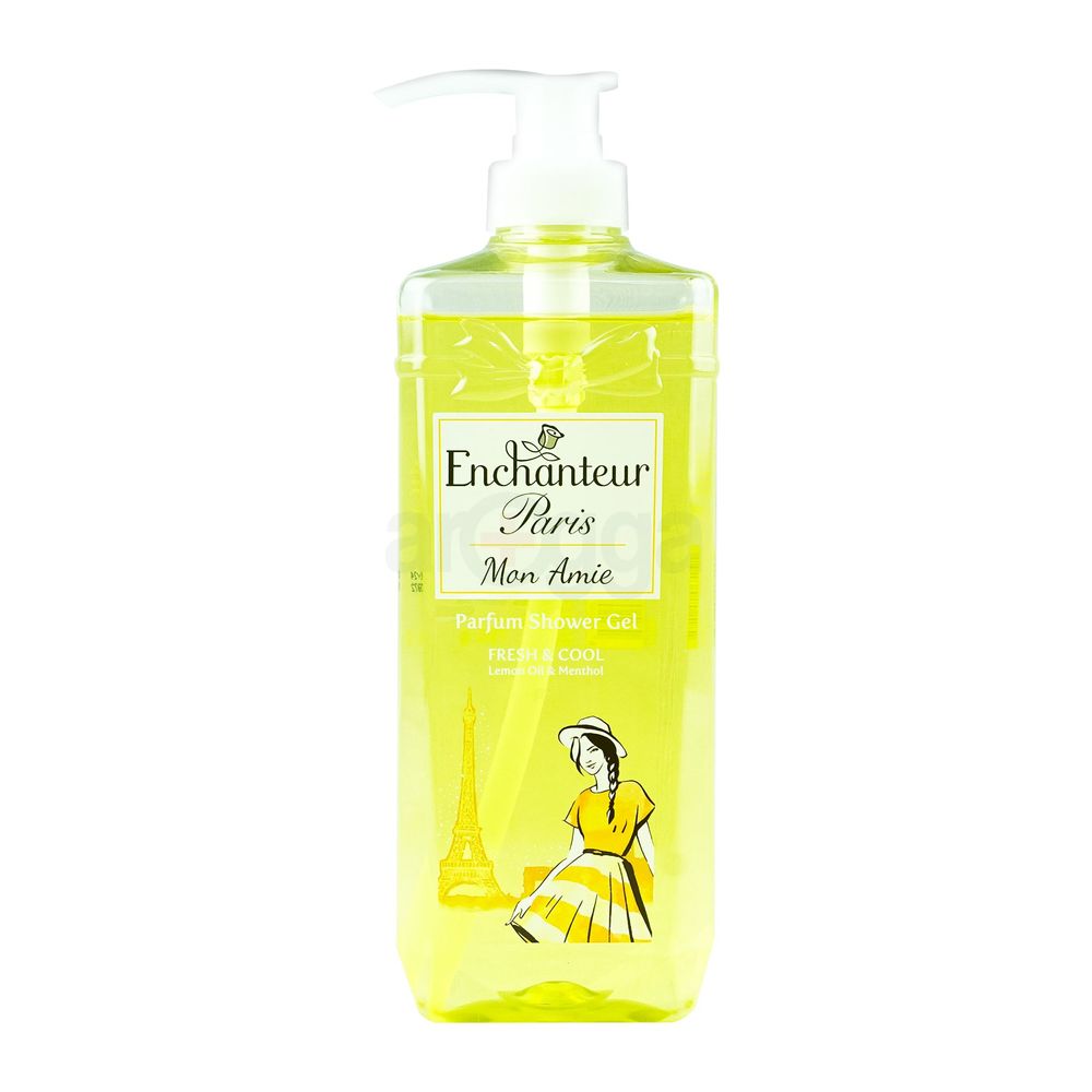 Enchanteur Paris Mon Amie Fresh & Cool Parfum Shower Gel with Lemon Oil & Menthol  