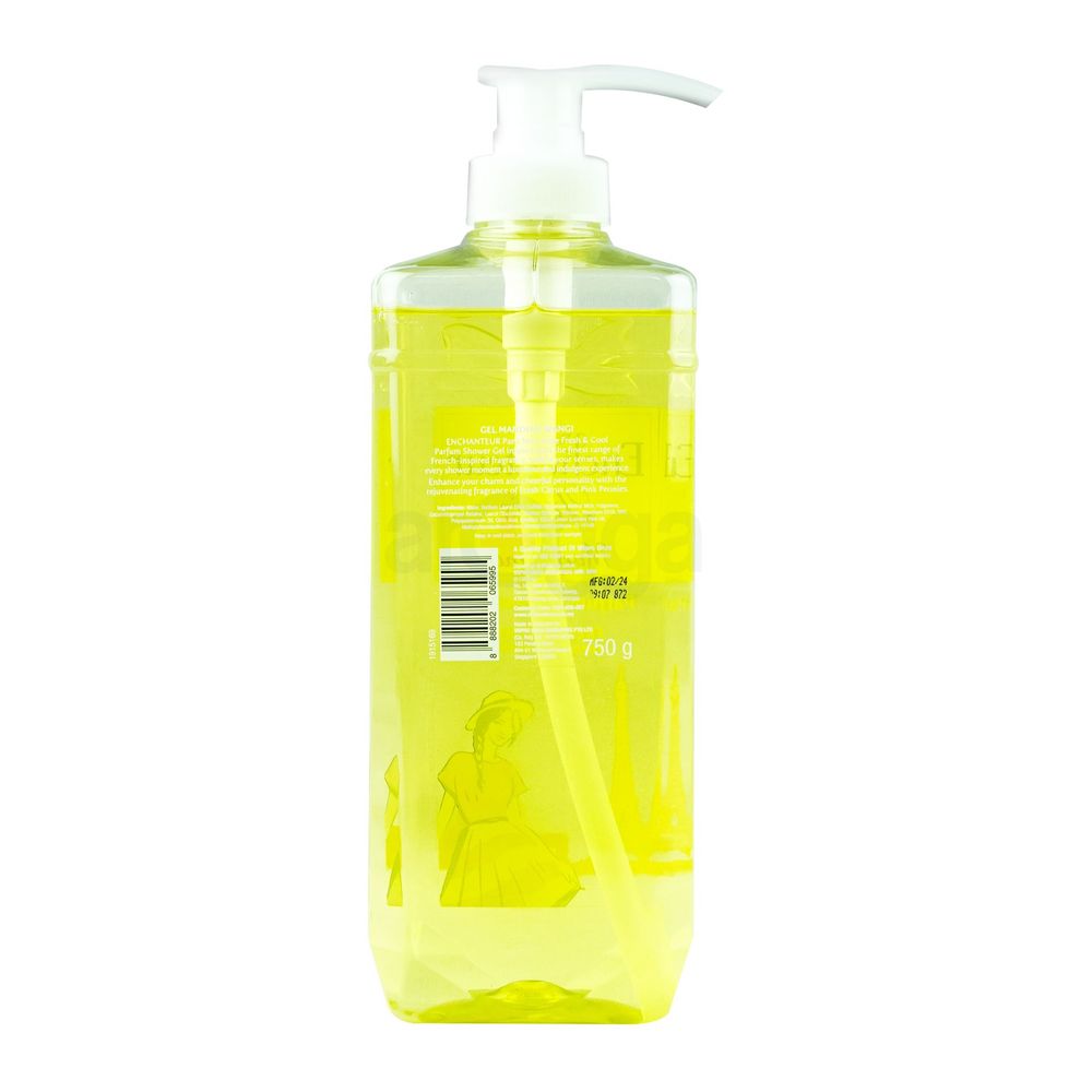 Enchanteur Paris Mon Amie Fresh & Cool Parfum Shower Gel with Lemon Oil & Menthol  