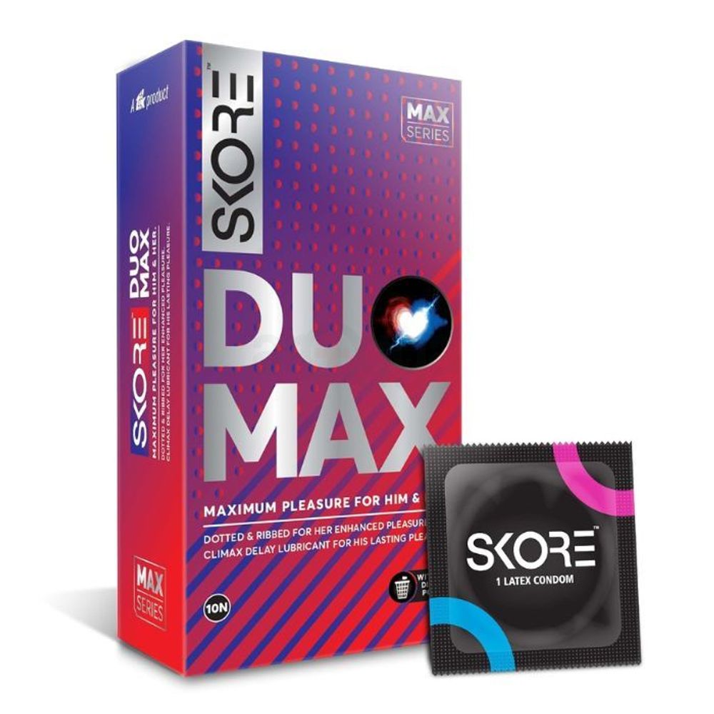 Skore Duomax Condom 10's Pack  