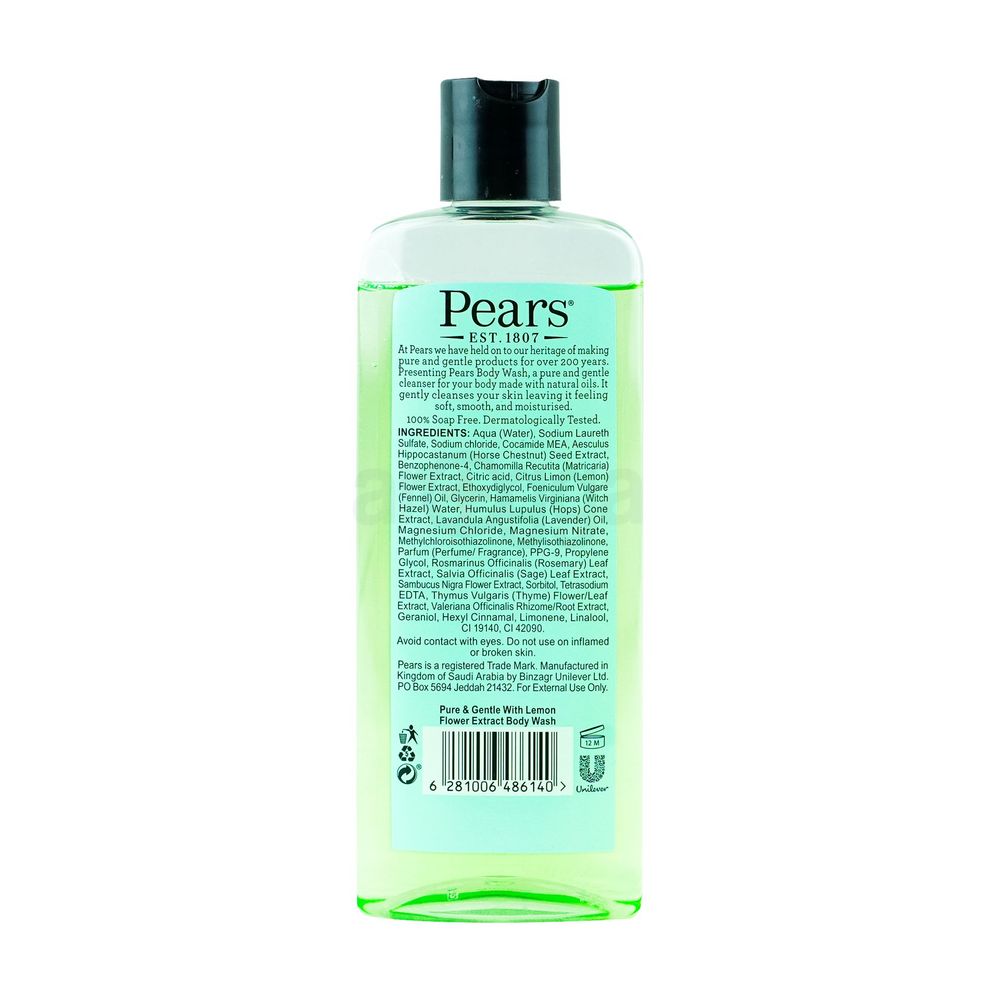 Pears Pure & Gentle Body Wash with Lemon Flower Extract  