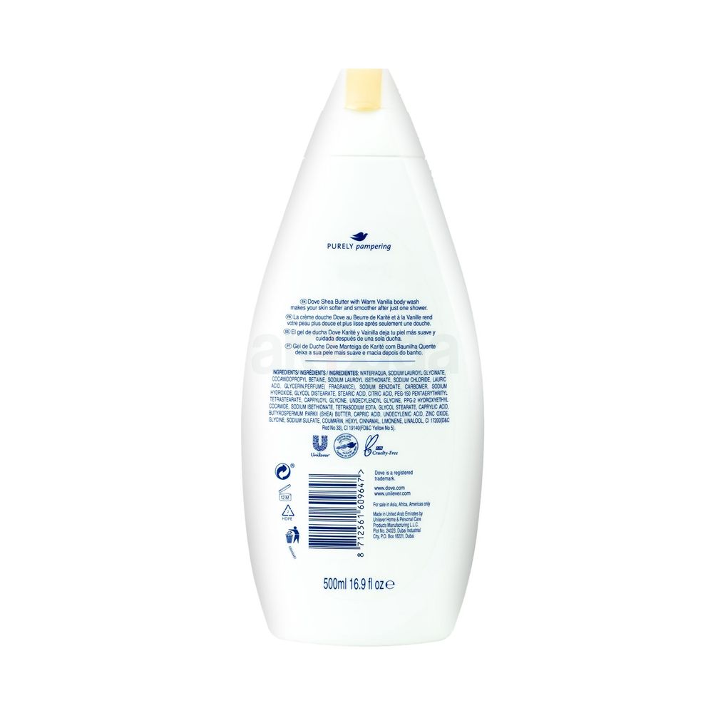 Dove Purely Pampering Body Wash With Shea Butter & Warm Vanilla   