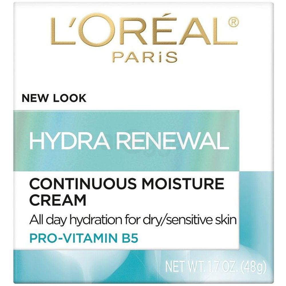 Loreal Paris pro Vitamin B5 Hydra Renewal Continuous Moisture Cream for Dry & Sensitive Skin   