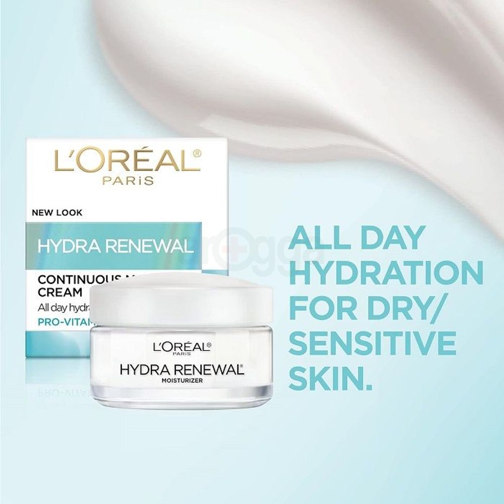 Loreal Paris pro Vitamin B5 Hydra Renewal Continuous Moisture Cream for Dry & Sensitive Skin   