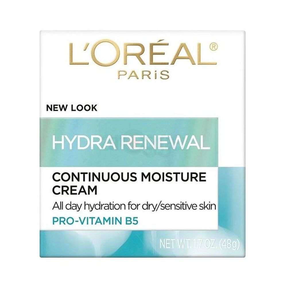 Loreal Paris pro Vitamin B5 Hydra Renewal Continuous Moisture Cream for Dry & Sensitive Skin   