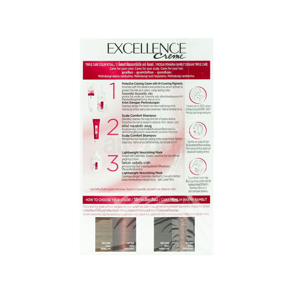 Loreal Paris Excellence Creme Hair Color - 5.35 Light Auburn  