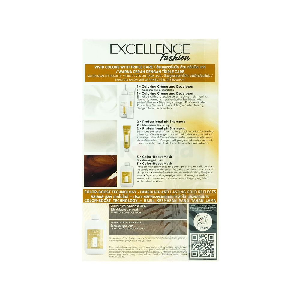 Loreal Paris Excellence Creme Hair Color- 6.31 Light Auburn  