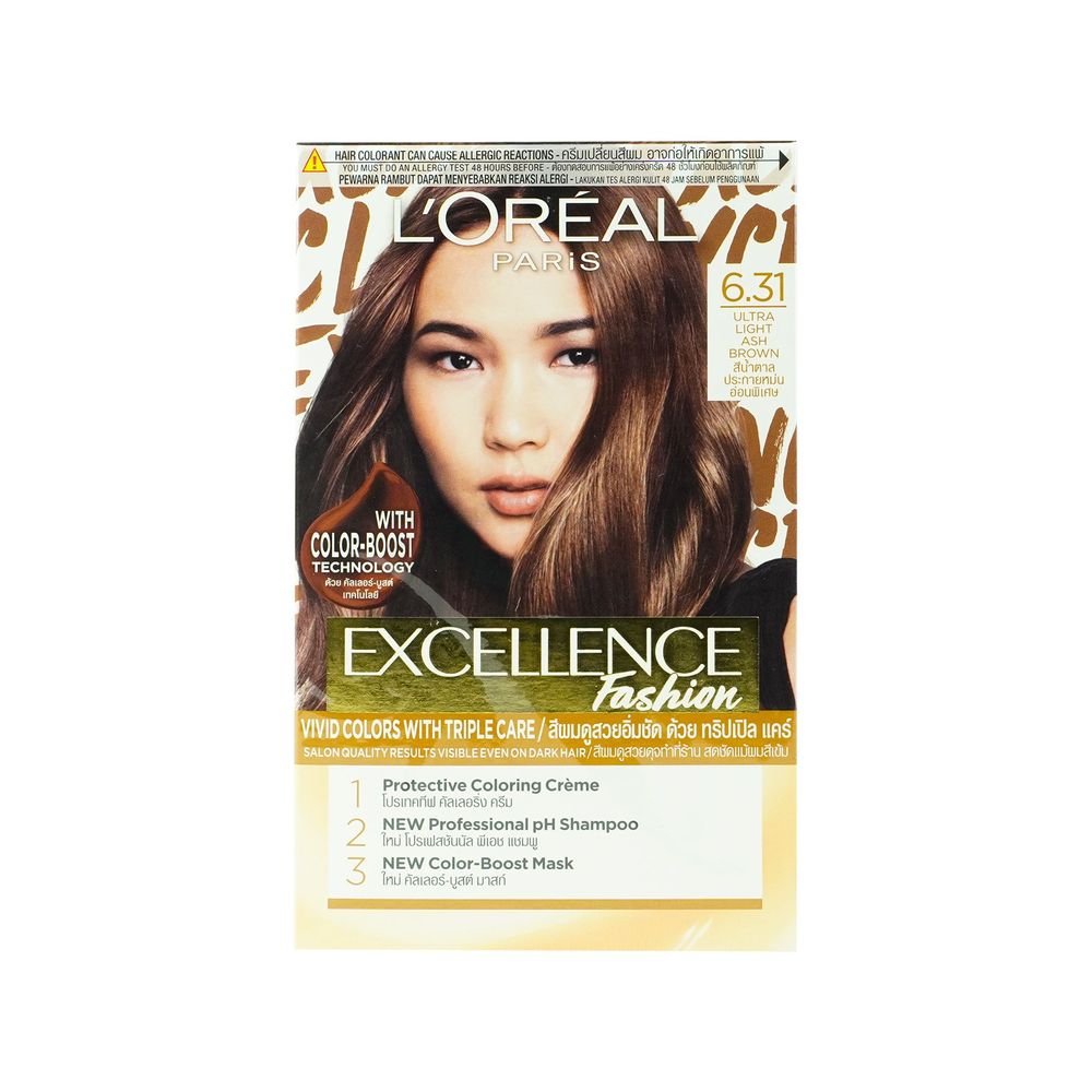 Loreal Paris Excellence Creme Hair Color- 6.31 Light Auburn  