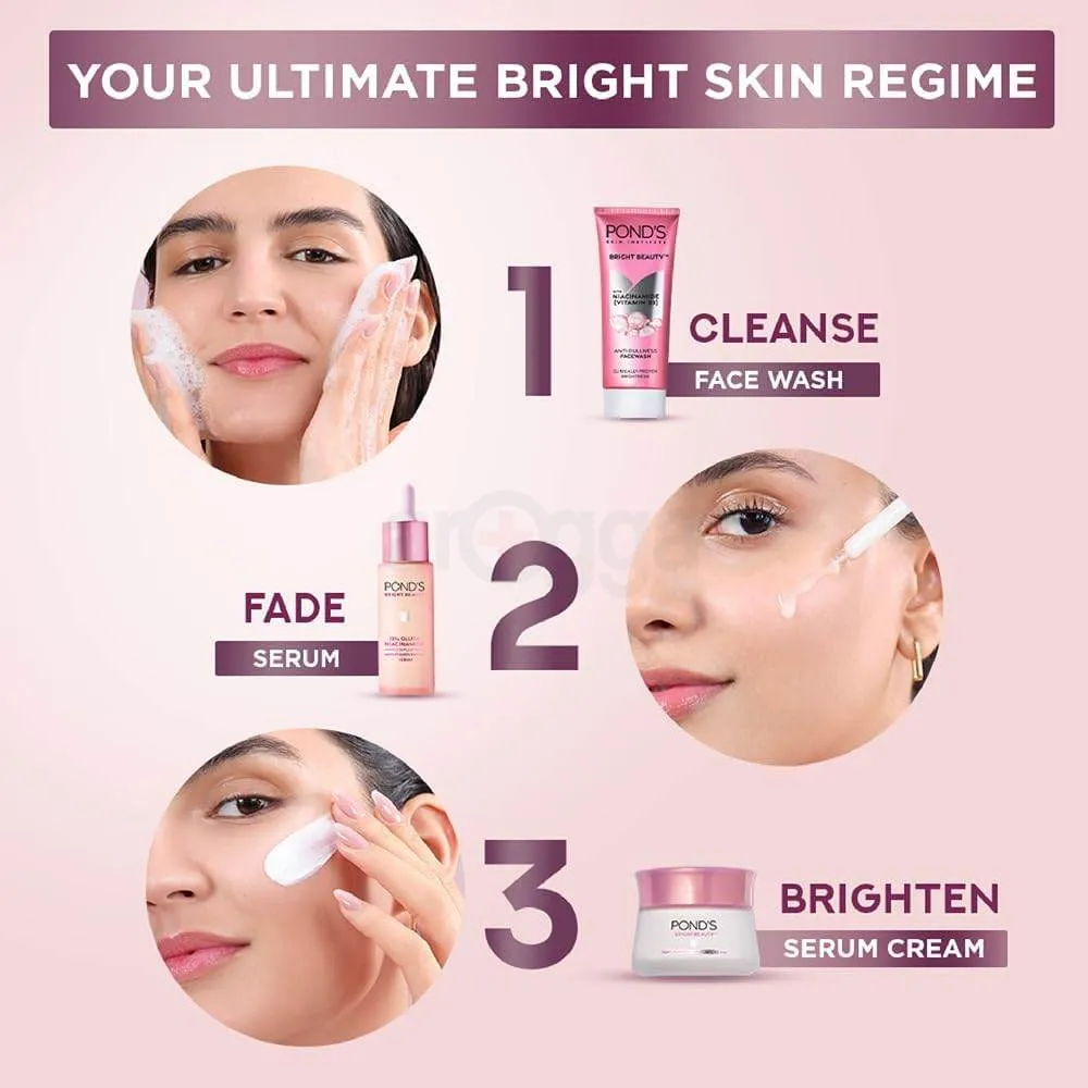 Pond's Bright Beauty Anti-Dullness Facewash with Niacinamide & Vitamin B3  