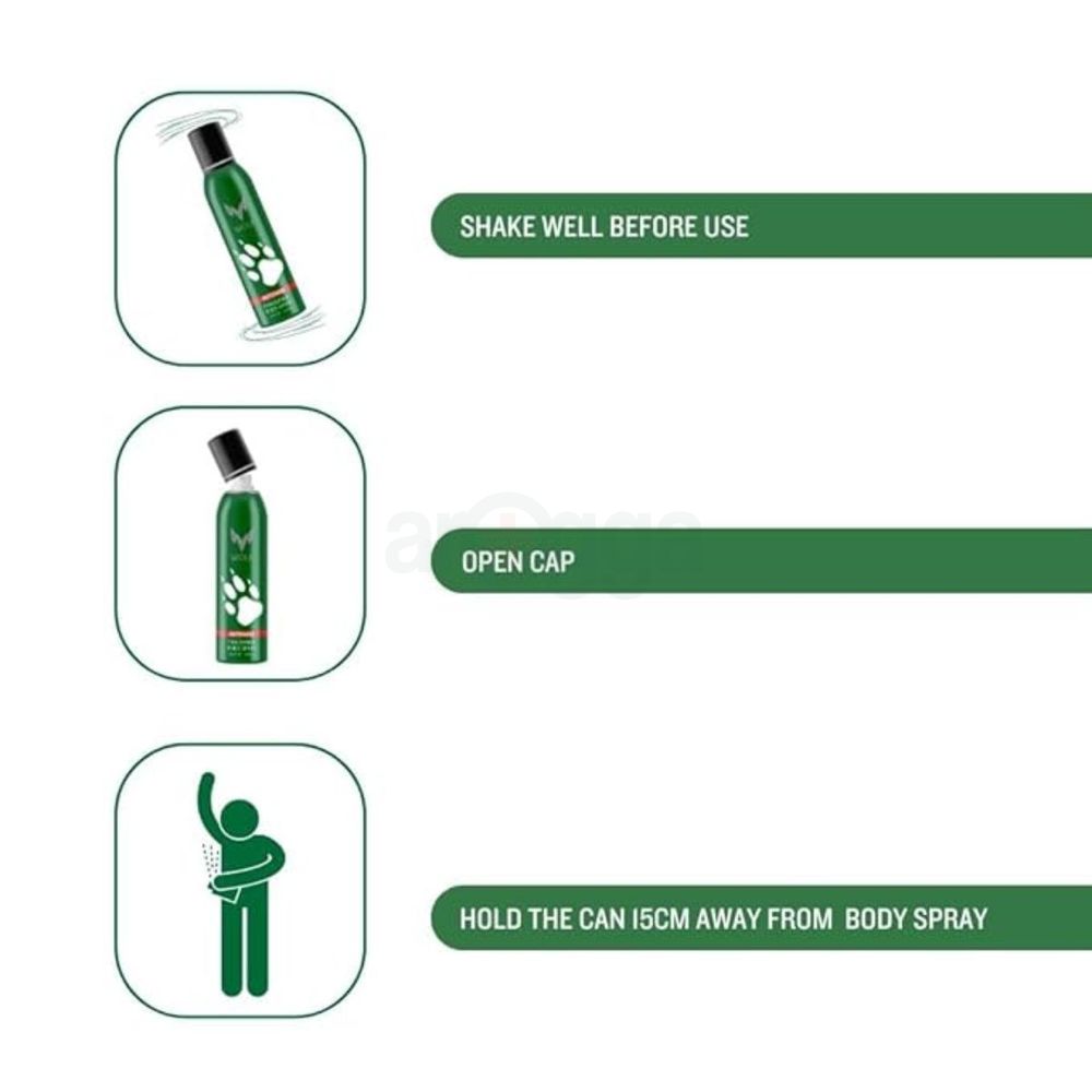 Wolf Intense Fragrance Body Spray 120ml  