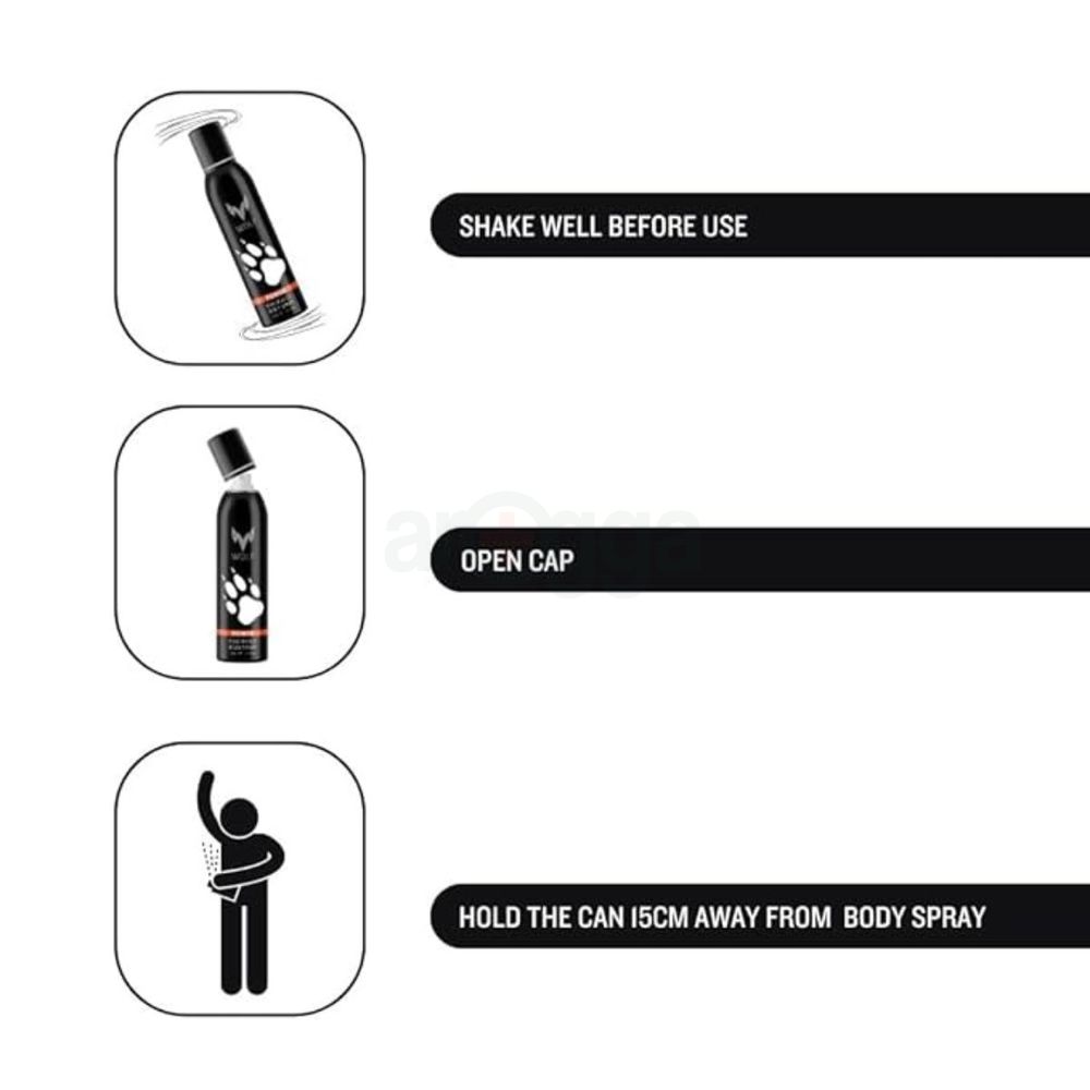 Wolf Power Fragrance Body Spray 120ml  