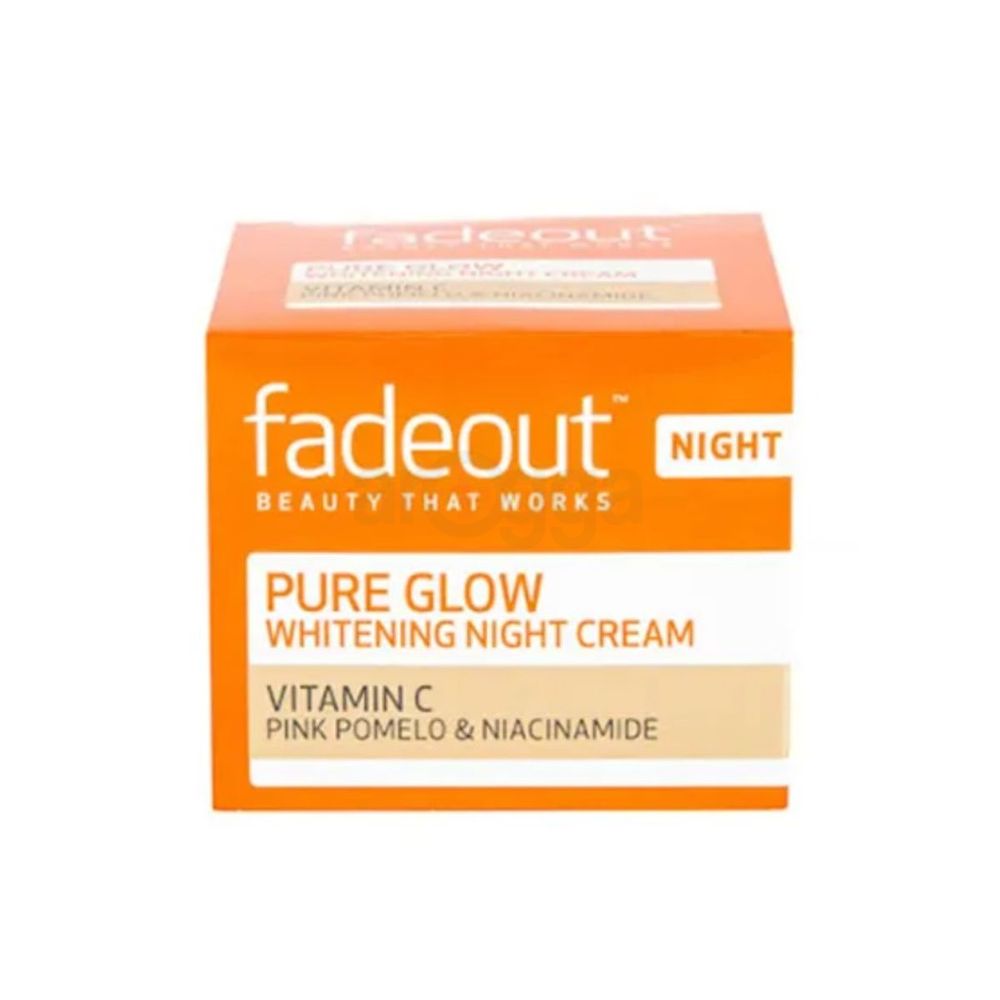 Fade Out Pure Glow Whitening Night Cream with Vitamin C, Pink Pomelo & Niacinamide 50ml  