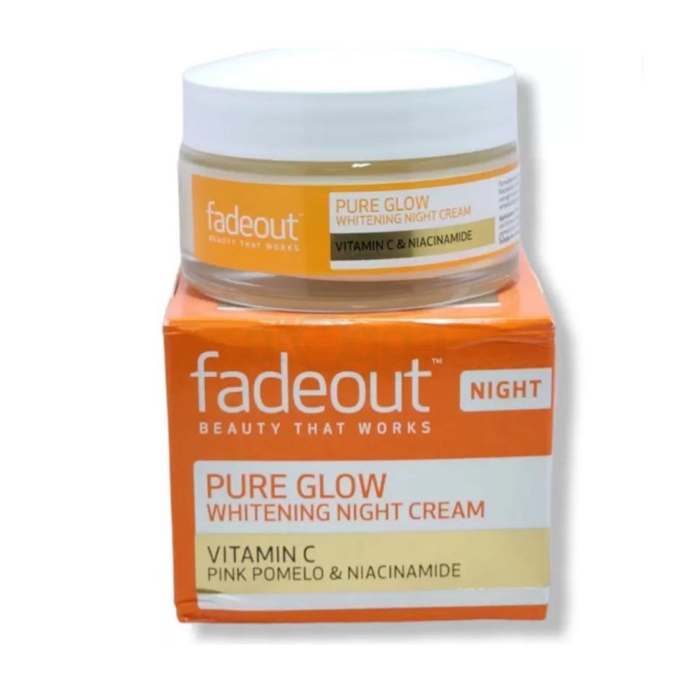 Fade Out Pure Glow Whitening Night Cream with Vitamin C, Pink Pomelo & Niacinamide 50ml  