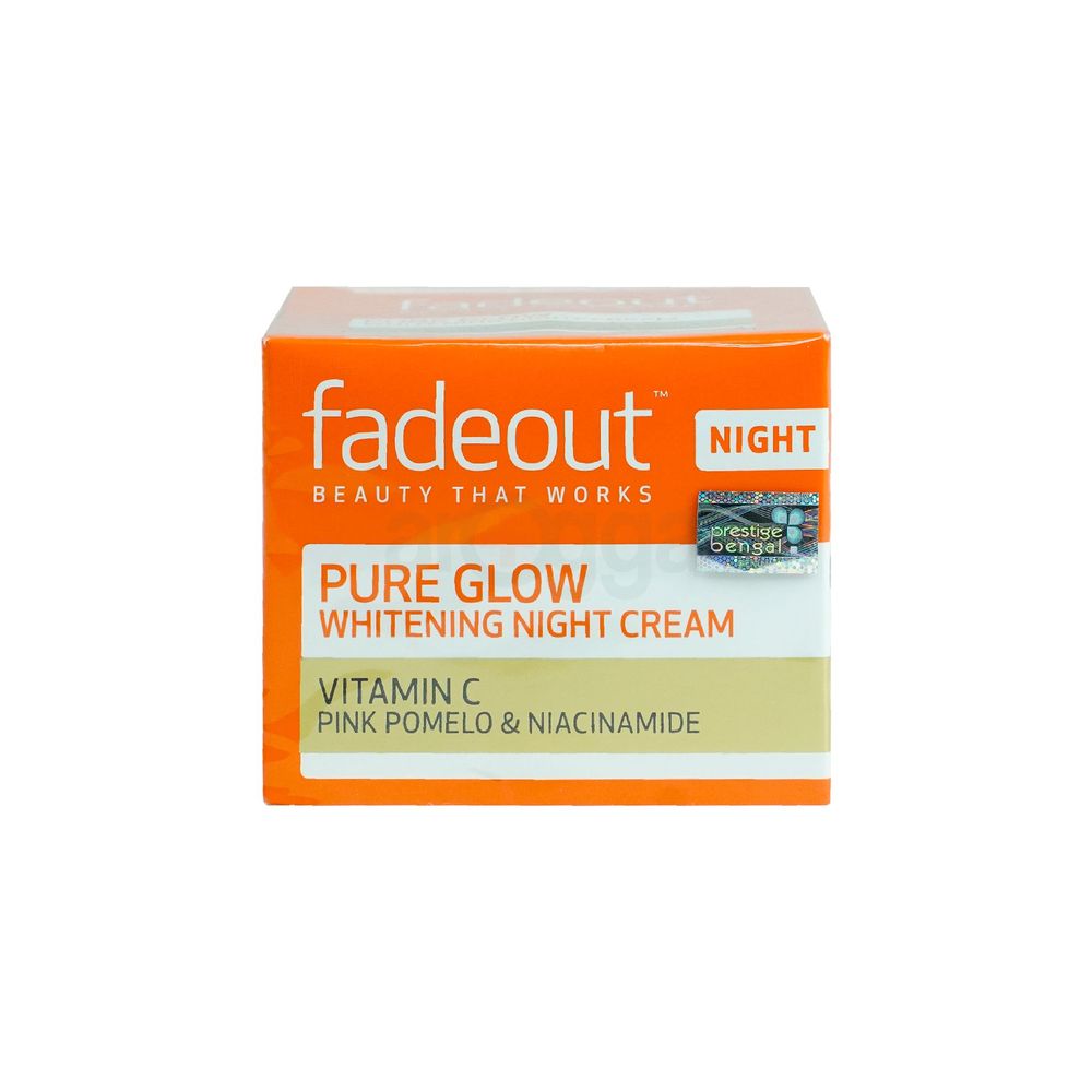 Fade Out Pure Glow Whitening Night Cream with Vitamin C, Pink Pomelo & Niacinamide 50ml  