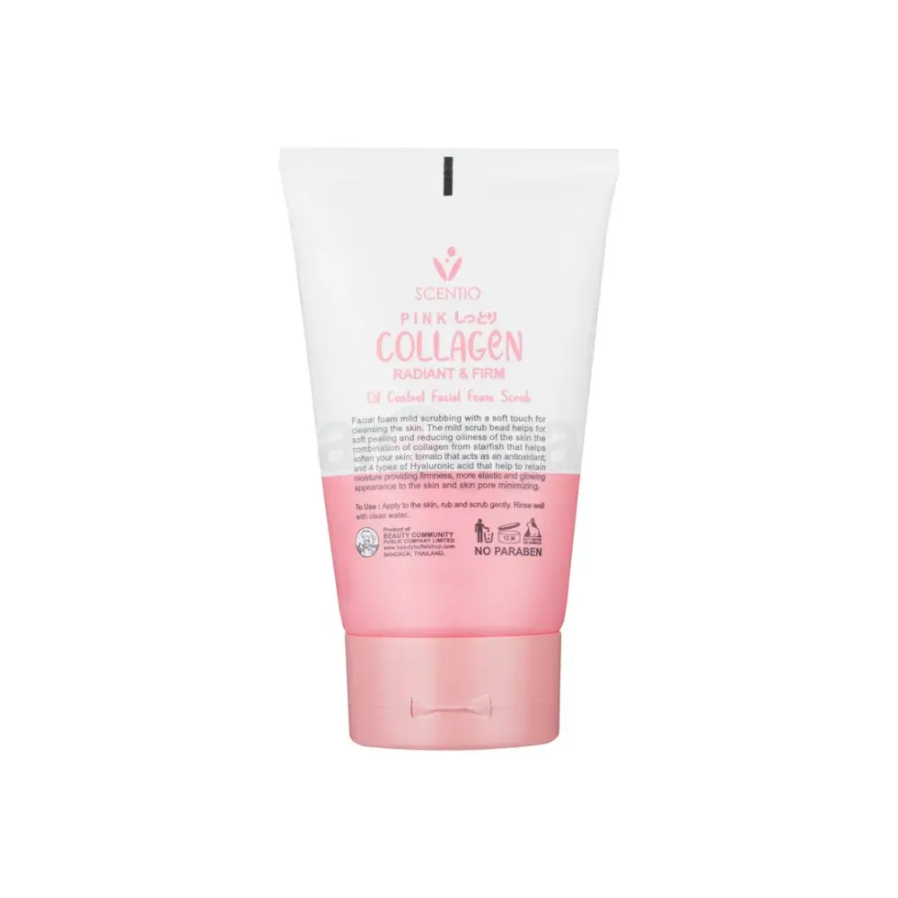 Scentio Oil Control Pink Collagen Radiant & Firm Facial Scrub  