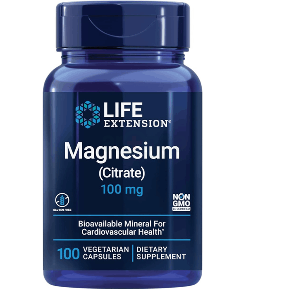 Life Extension Magnesium (Citrate) 100 mg For Men and Women 100 ...