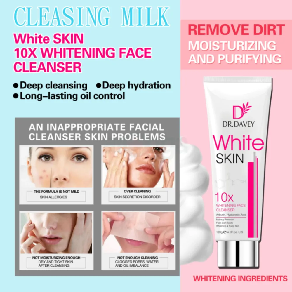 Dr. Davey 10x White Skin Face Cleanser & Makeup Remover  