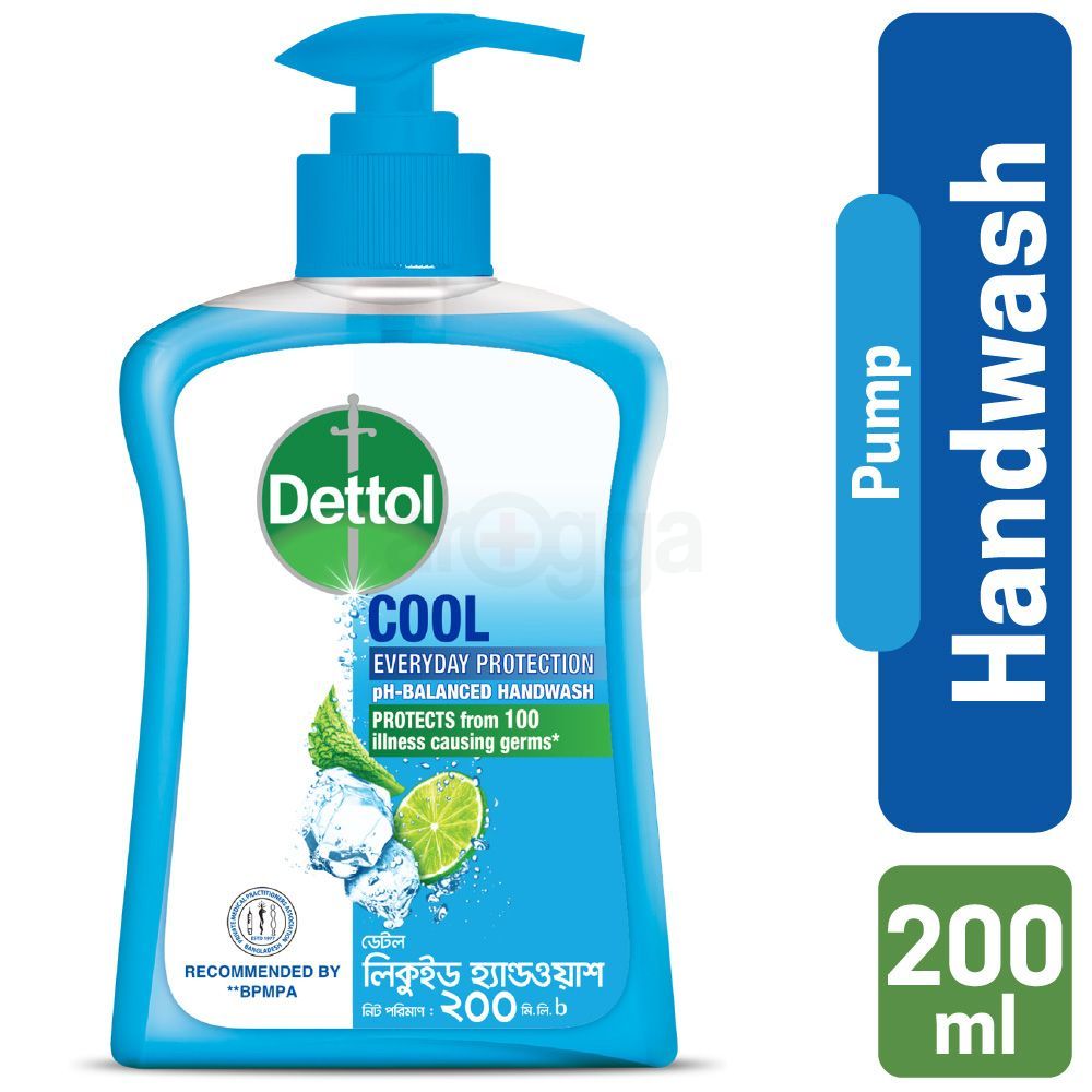 Dettol Handwash Cool Pump Liquid Soap 200ml  