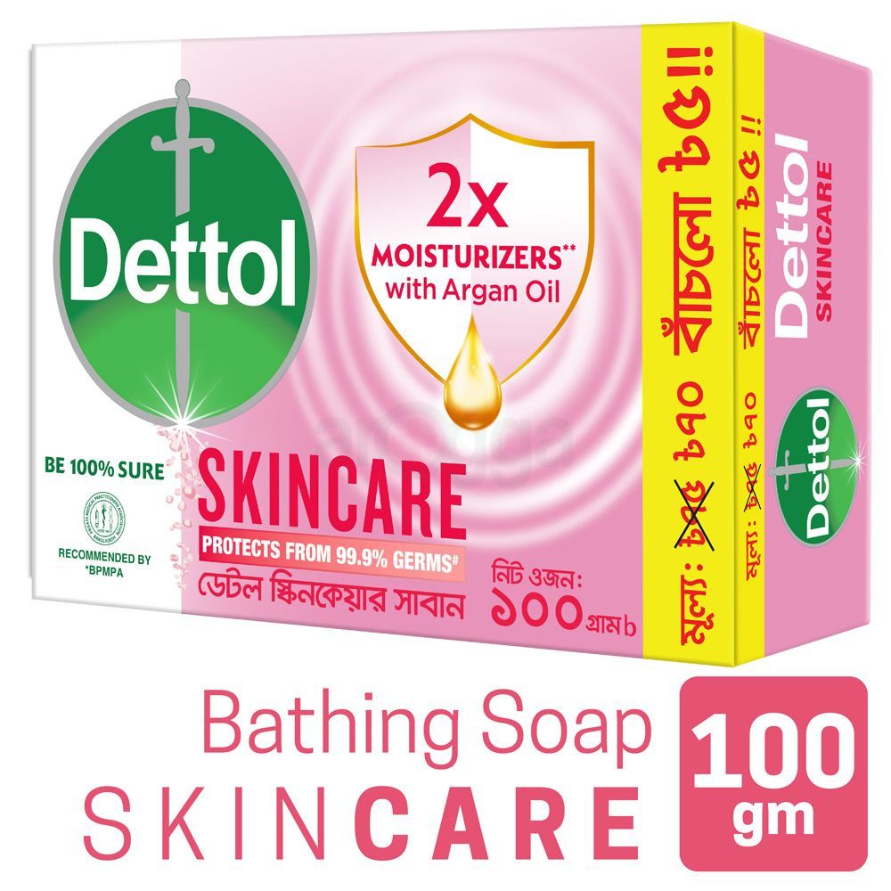 Dettol Bathing Bar Soap Skincare 100g  