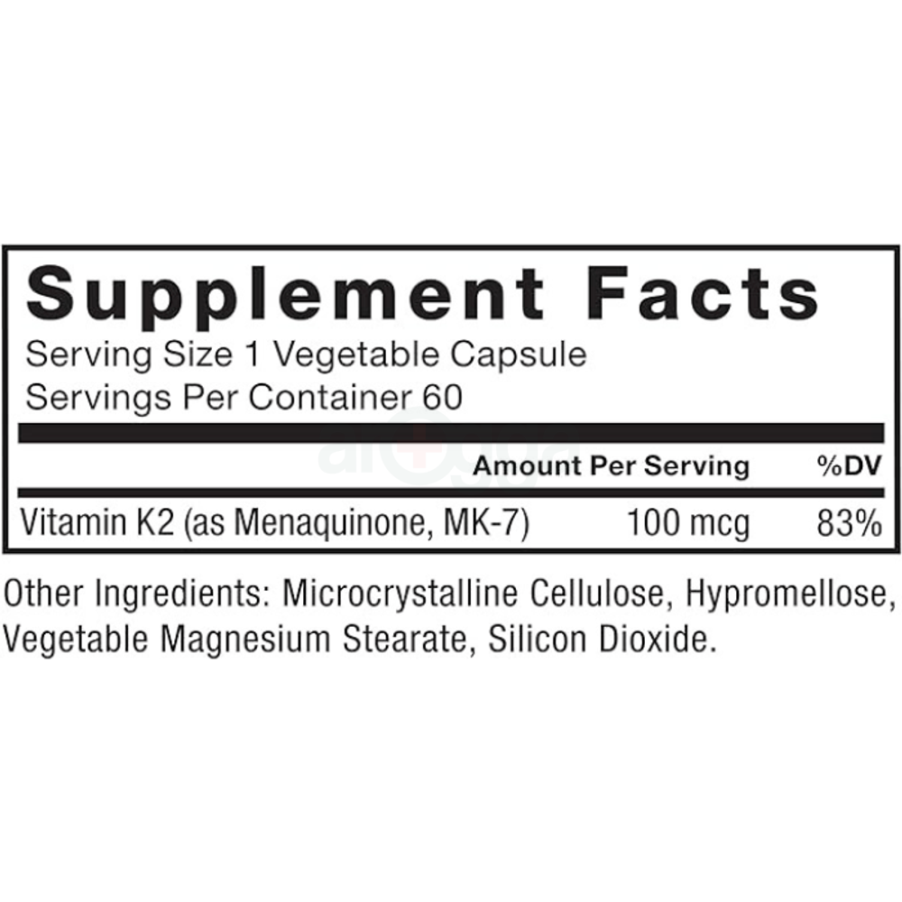 FORCE FACTOR MK-7 Vitamin K2 100mg 60 Capsules
  