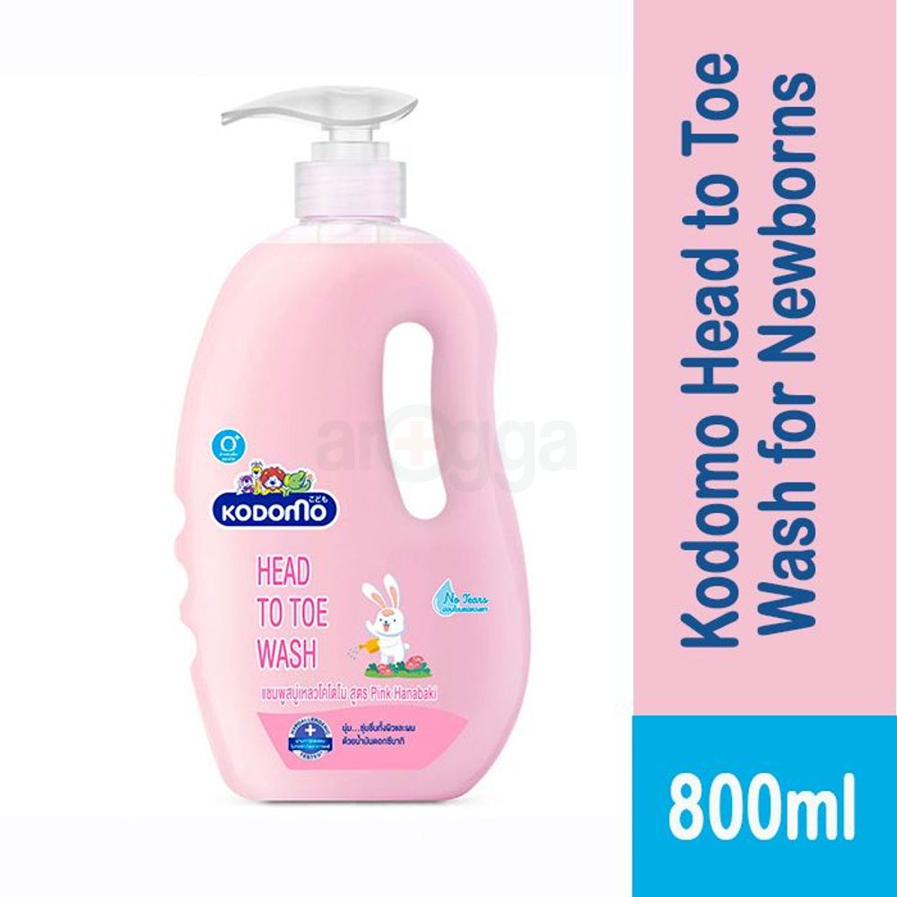 Kodomo Pink Hanabaki Head To Toe Wash for Newborns (0+)  