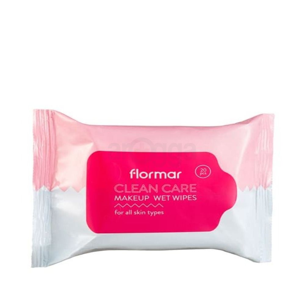Flormar Clean Care Makeup Wet Wipes All Skin Types 20pcs  