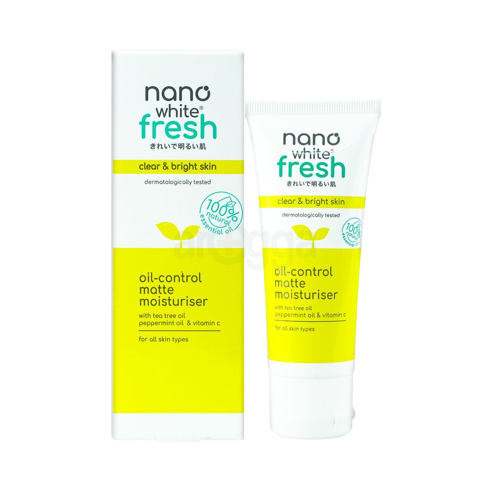 Nanowhite Fresh Clear & Bright Skin Oil Control Matte Moisturiser for All Skin Types  