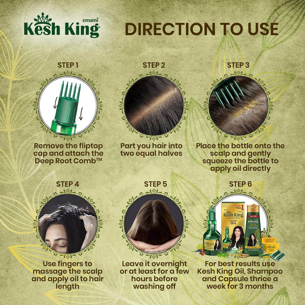 Emami Advanced Kesh King Scalp and Hair Medicine Ayurvedic Oil for New Hair Growth & Reducing Hairfall 50ml  
